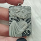 Collar en acero con jade Taiji - kitsune Geisha 185