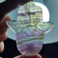 Hamsa o mano de Fátima de flúorita