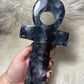 Gran Cruz Ankh Egipcia Flúorita 1226 gramos
