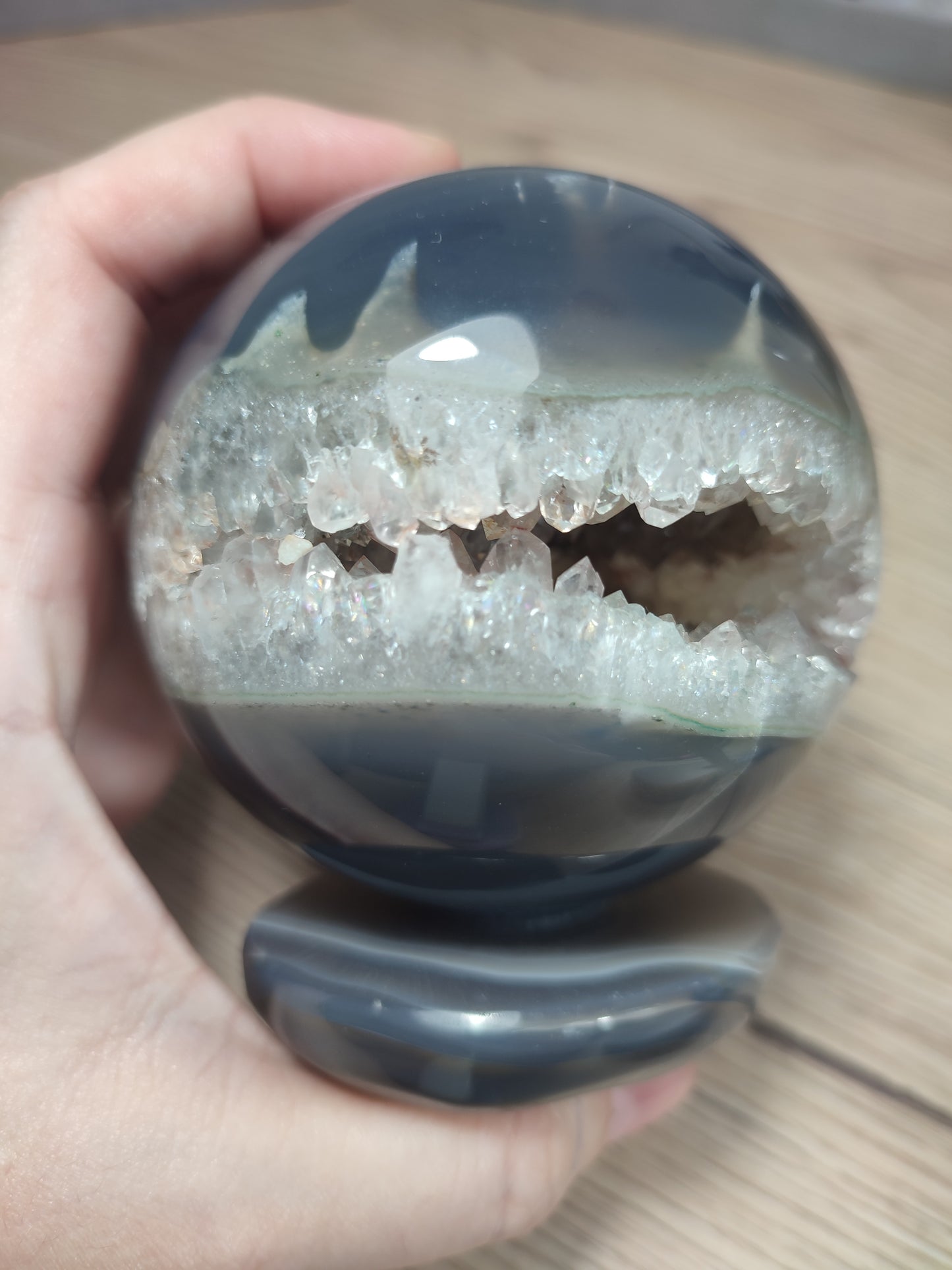 Esfera ágata cristalizada 735 gr