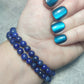 Pulsera elástica bolas 6 mm - lapislázuli
