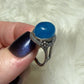 Anillo plata 925 con apatito alta calidad - ajustable n° 1