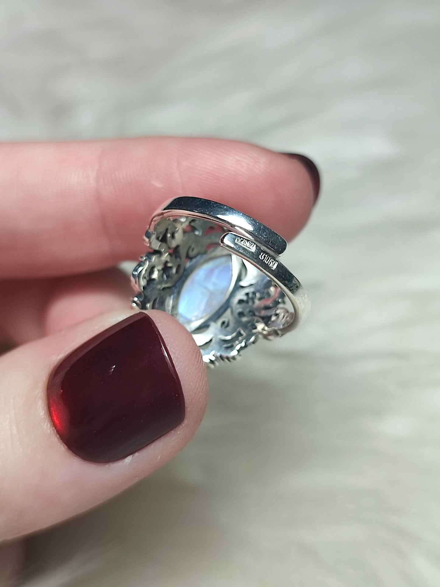 Anillo plata 925 Modelo Victoriano Ajustable