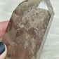Punta cuarzo ahumado y rutilo con hematite n°15