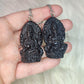 Collar acero con Ganesha - Obsidiana o jade