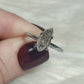 Anillo plata 925 con herkimer - ajustable número 1