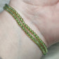 Pulsera bola peridoto 2 mm - alta calidad