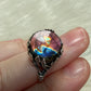 Anillo plata 925 con labradorita espectrolita - ajustable n° 11