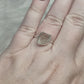 Anillo plata de ley 925 con herkimer - 17.50 mm diámetro