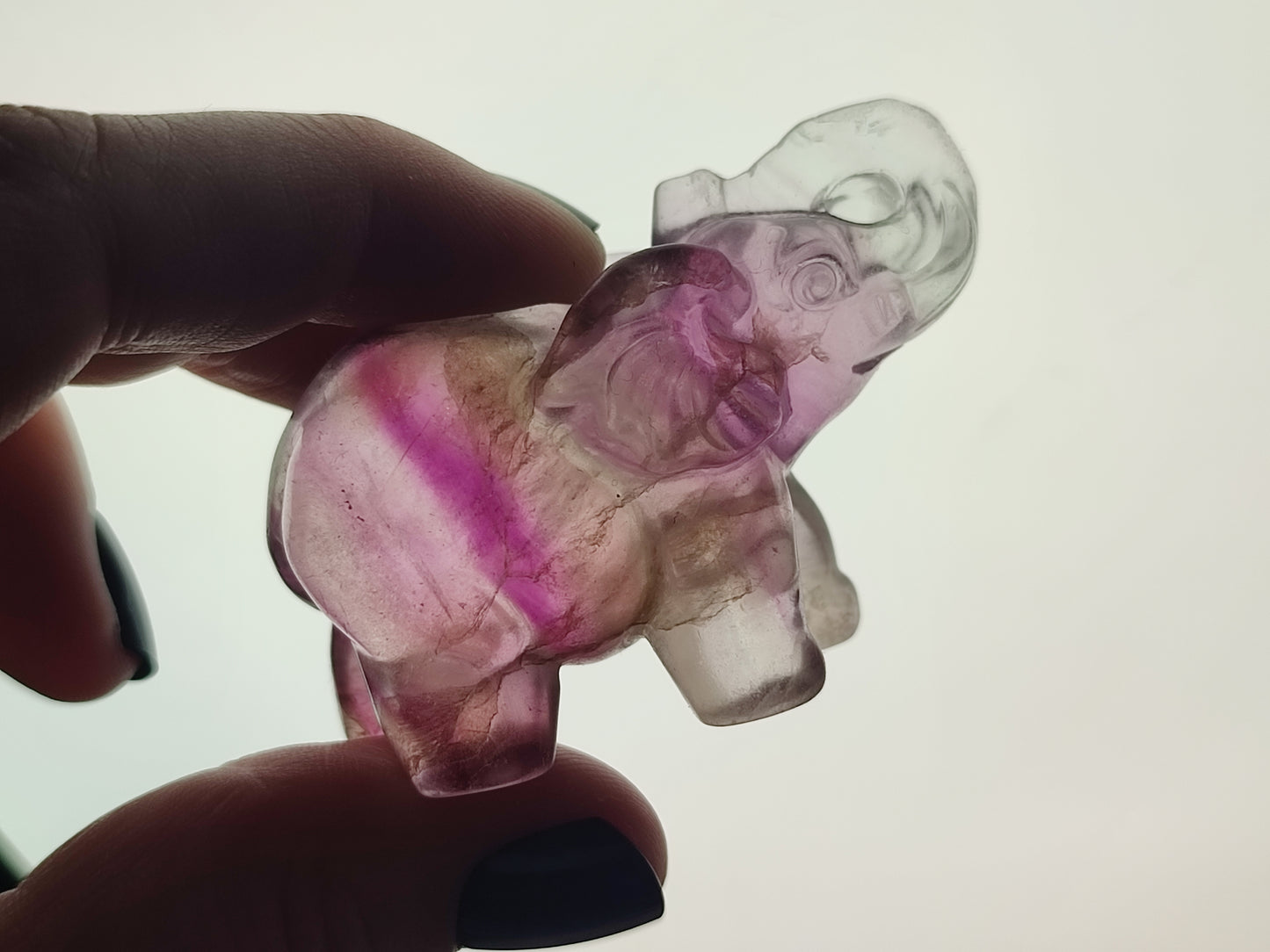 Elefante de la suerte - Flúorita