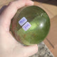 Espectacular Esfera fluorita verde con Calcopirita 993 gramos - VIDEO
