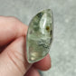 Anillo baño de plata con prehnita n°5