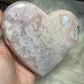 Corazón ágata rosa cristalización n°9