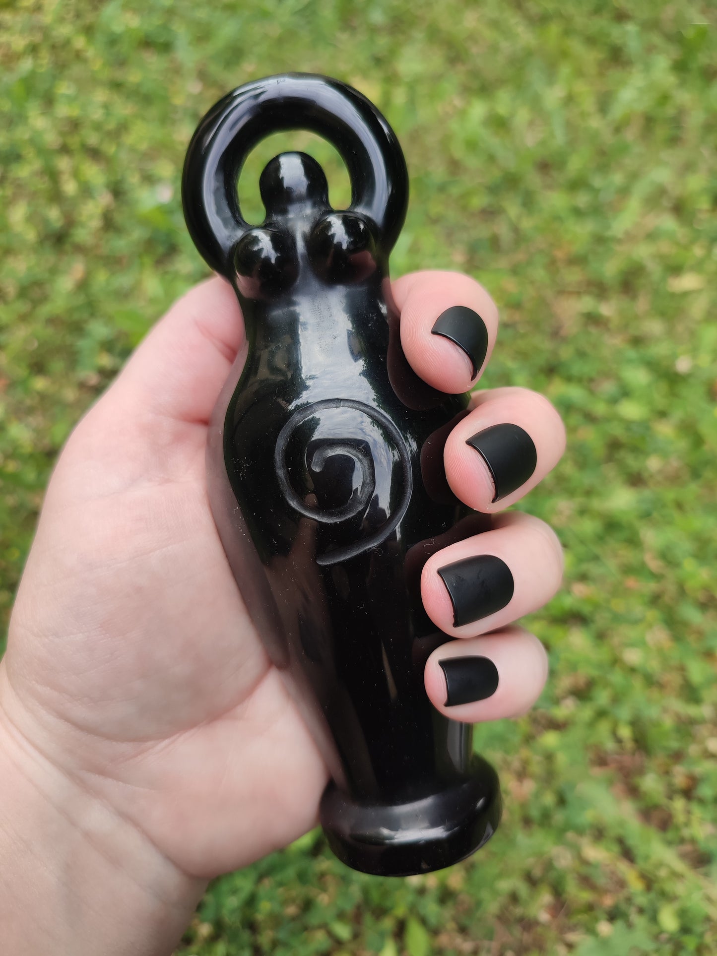 Diosa Espiral Obsidiana negra