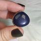 Anillo baño de plata con aventurina azul