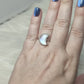 Anillo plata de ley 925 con piedra luna- Modelo Luna 153