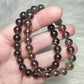 Pulsera elástica esferas de cuarzo ahumado extra 10 mm