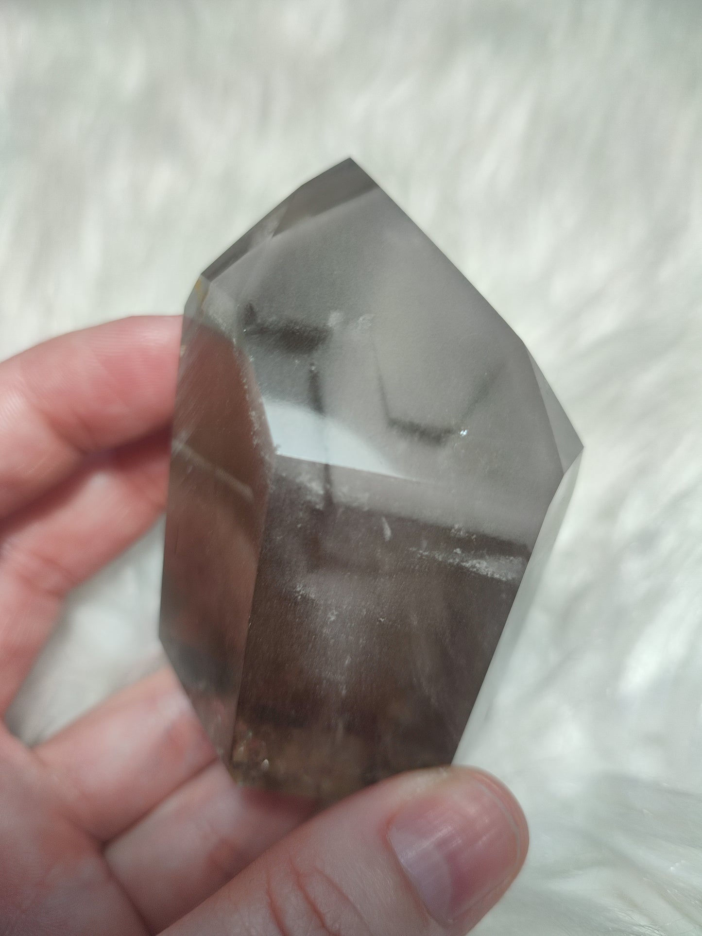 Cuarzo chamanico con fantasma n° 122 - Brasil