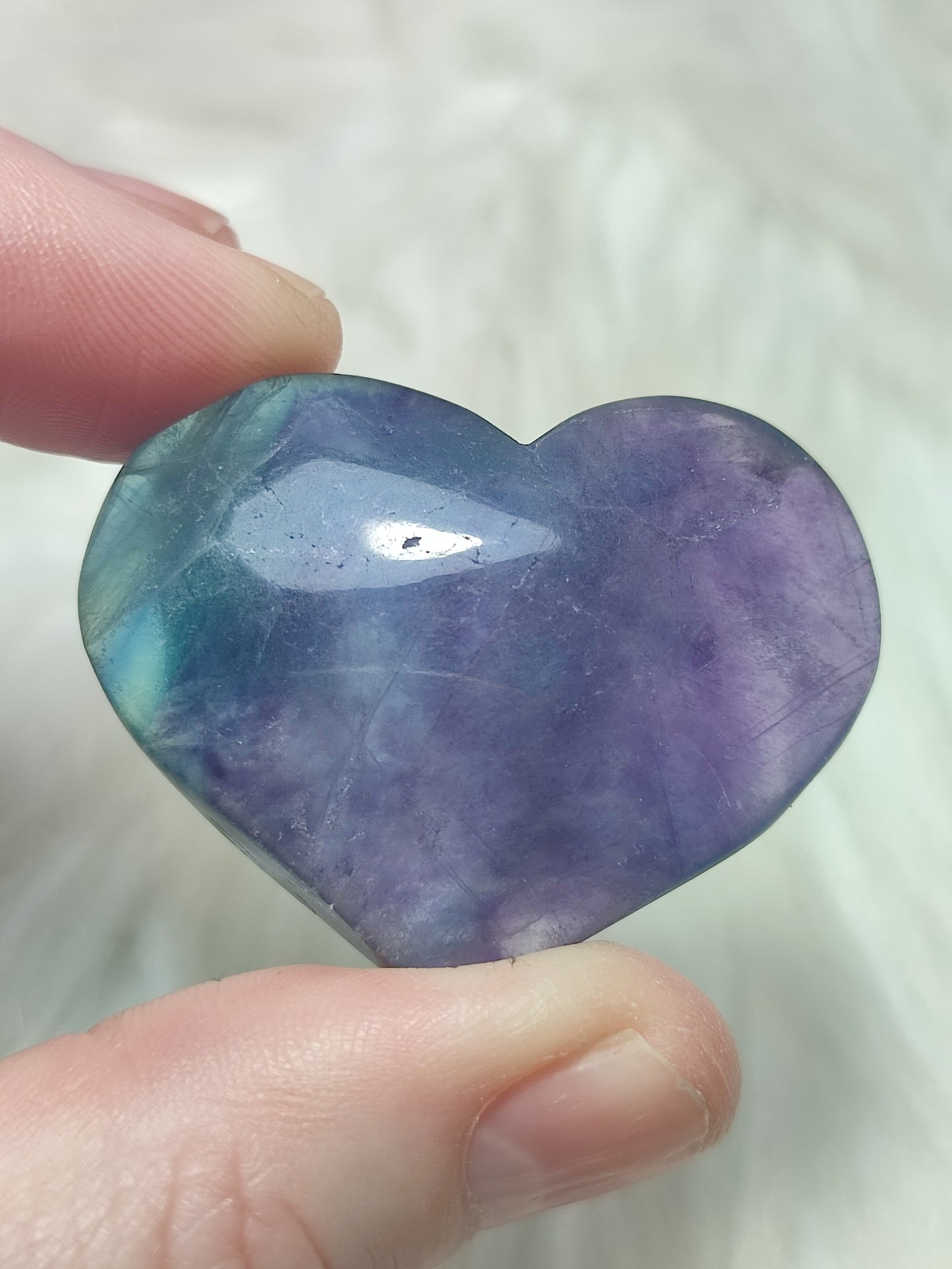 Corazón flúorita n°69