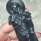 Morrigan tallada en obsidiana negra