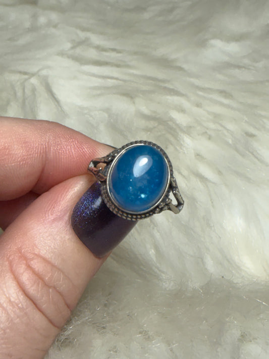 Anillo plata 925 con apatito alta calidad - ajustable n° 1