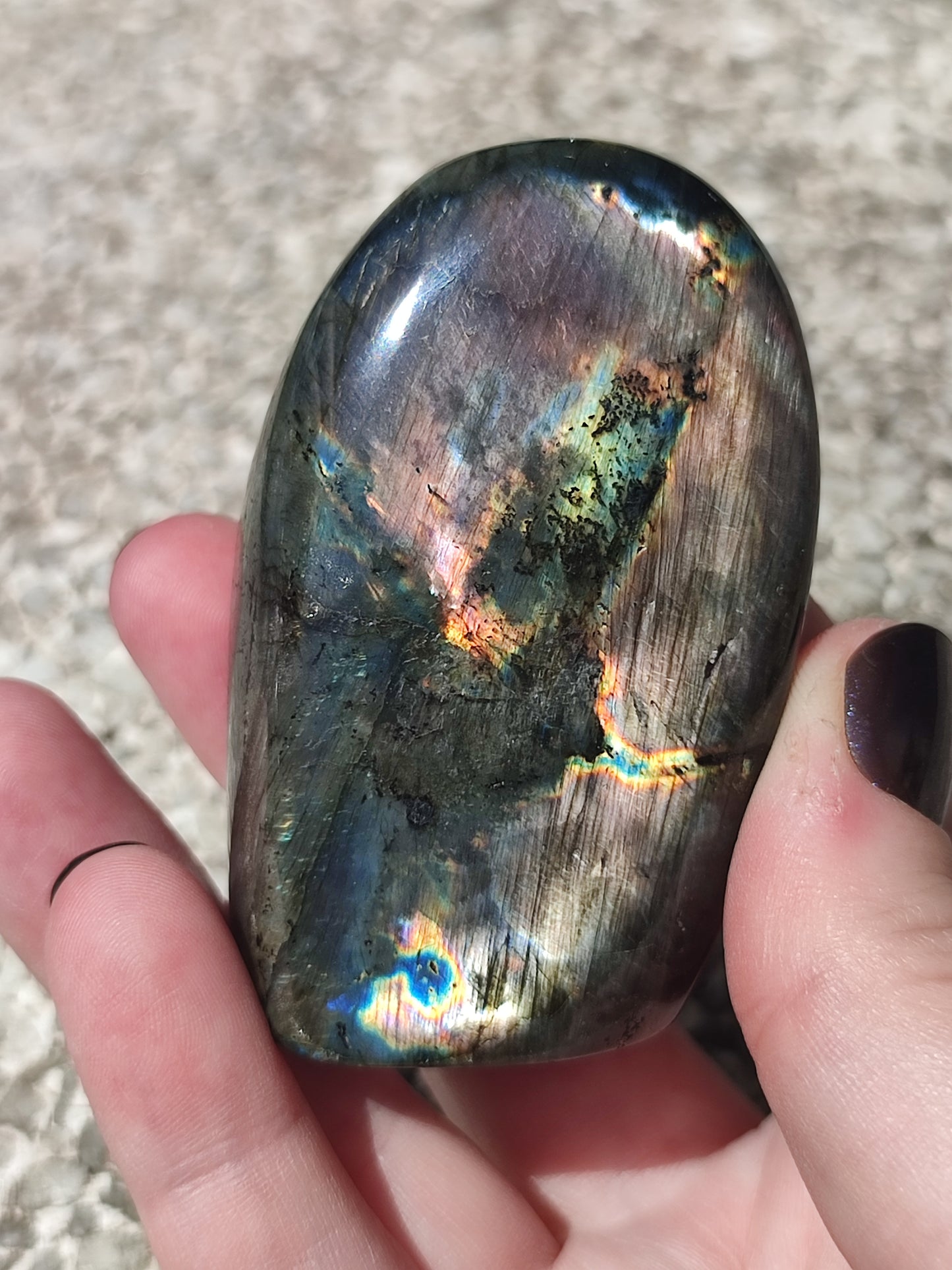 Monolito labradorita flash Espectrolita - Ver video