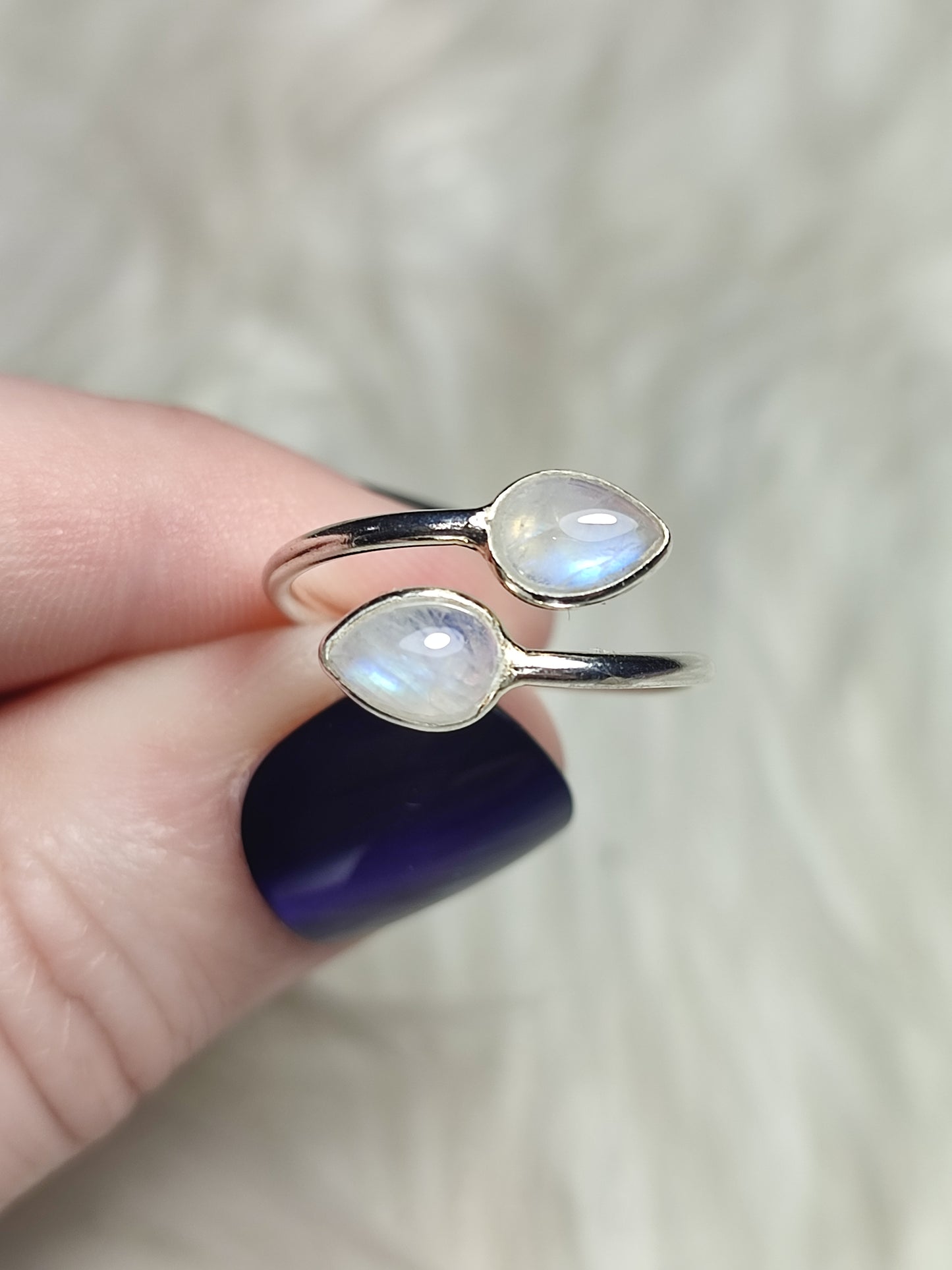 Anillo plata 925 Modelo Doble Lágrima