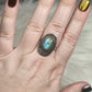 Anillo bisutería con labradorita - n° 9