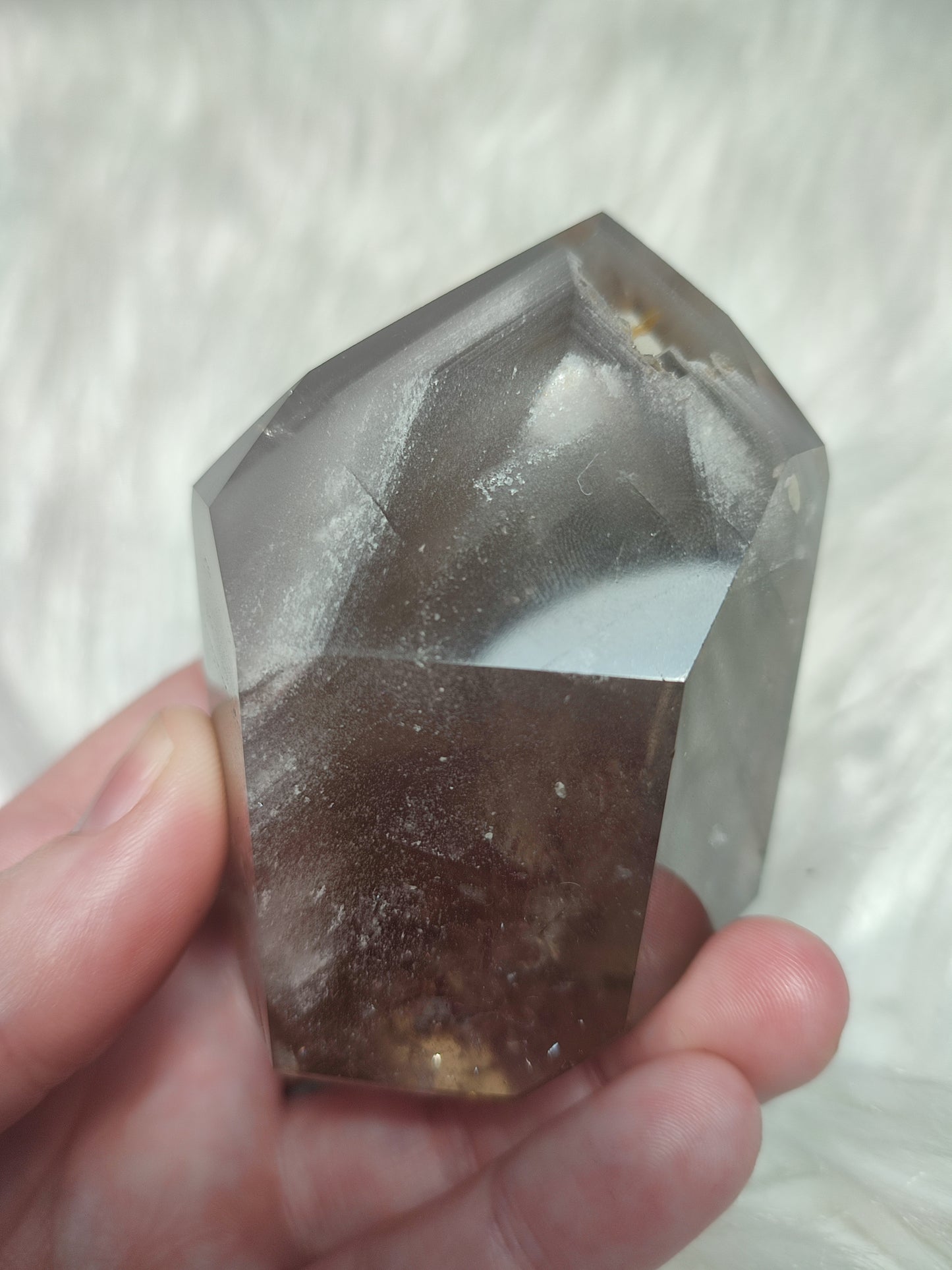 Cuarzo chamanico con fantasma n° 122 - Brasil