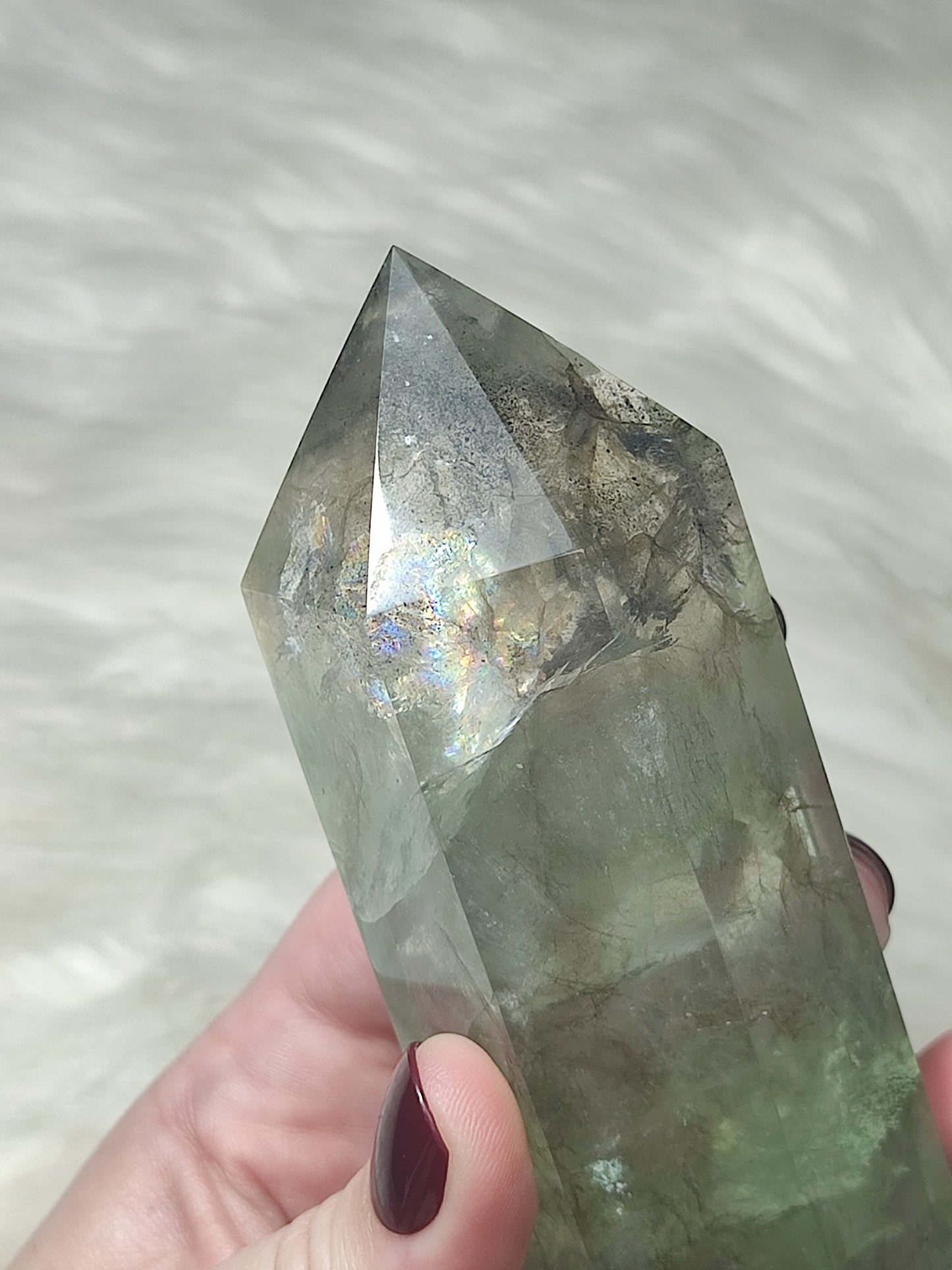 Gran Punta flúorita Ahumada n° 110 - Video