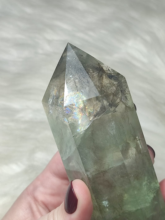 Gran Punta flúorita Ahumada n° 110 - Video