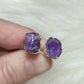 Pendientes plata 925 con mineral en bruto