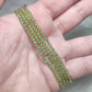 Pulsera bola peridoto 2 mm - alta calidad