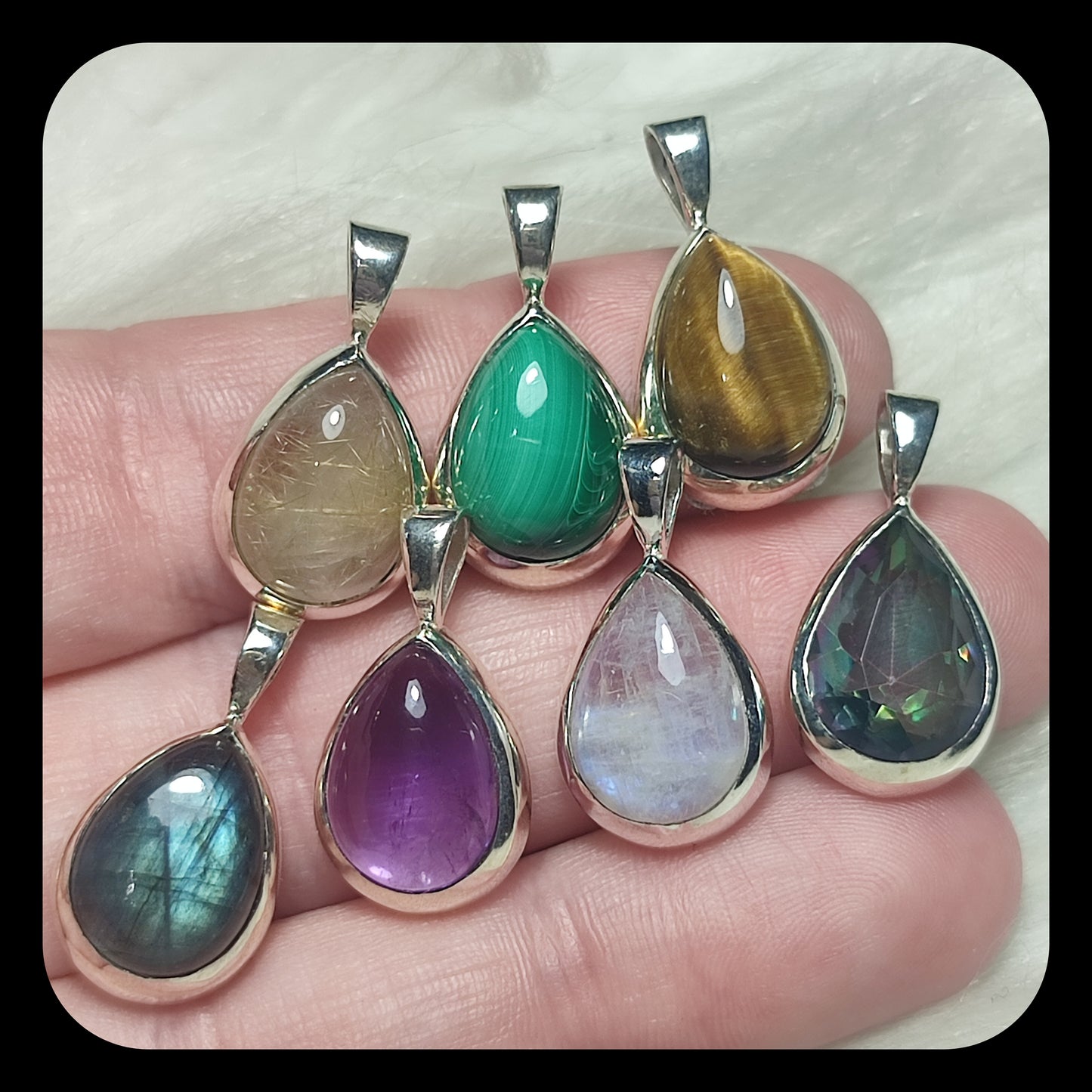 Colgante plata 925 Modelo lágrima