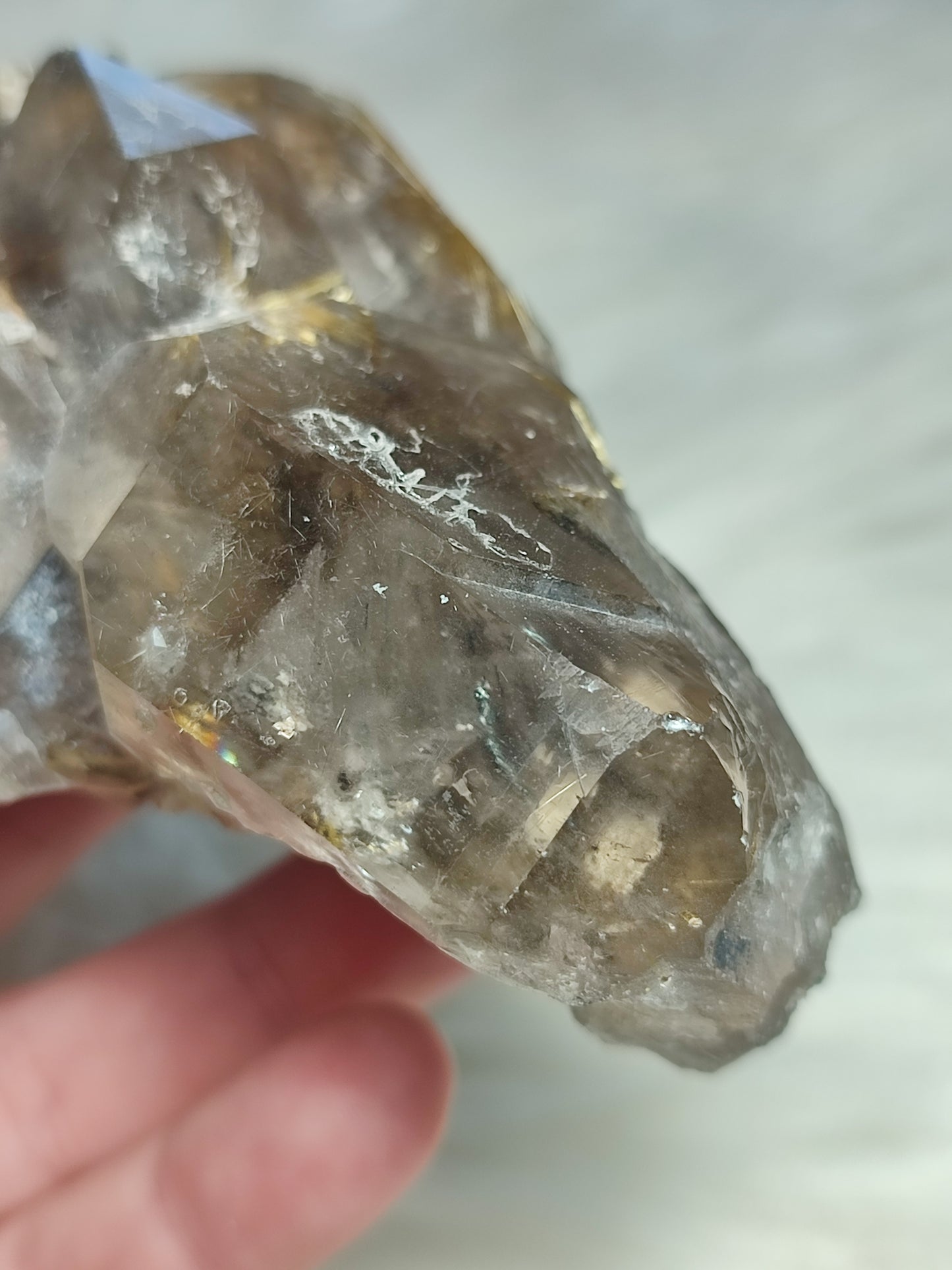 Espécimen punta cuarzo rutilo cluster 435 gr - video