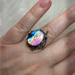Anillo plata 925 con labradorita espectrolita - ajustable n° 10