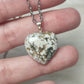 Colgante plata 925 con corazón jaspe océano - Video