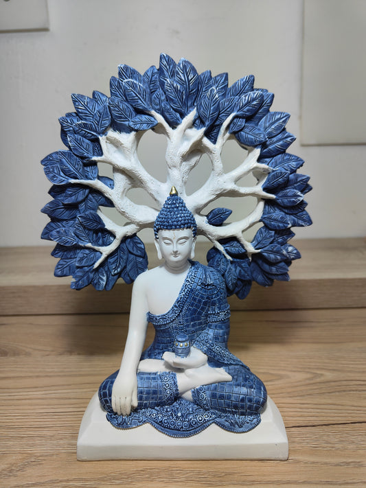 Estatuilla Buda Bajo El Árbol Bodhi