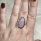 Anillo baño de plata con kuncita n° 21