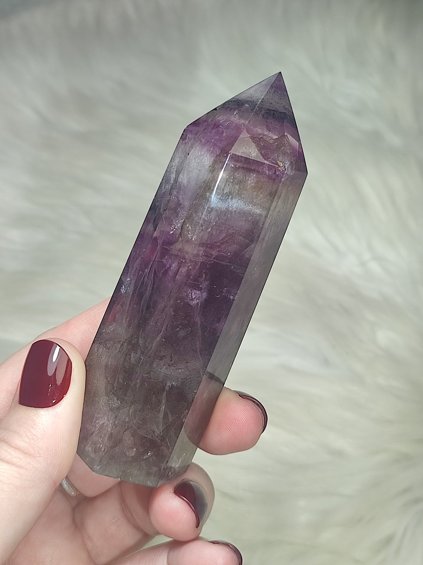 Punta flúorita bicolor Ahumada n° 99 - Video