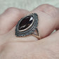 Anillo plata 925 con cuarzo ahumado facetado - ajustable n° 7