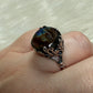 Anillo plata 925 con labradorita espectrolita - ajustable n° 11