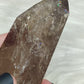 Punta cuarzo ahumado y rutilo con hematite n°15