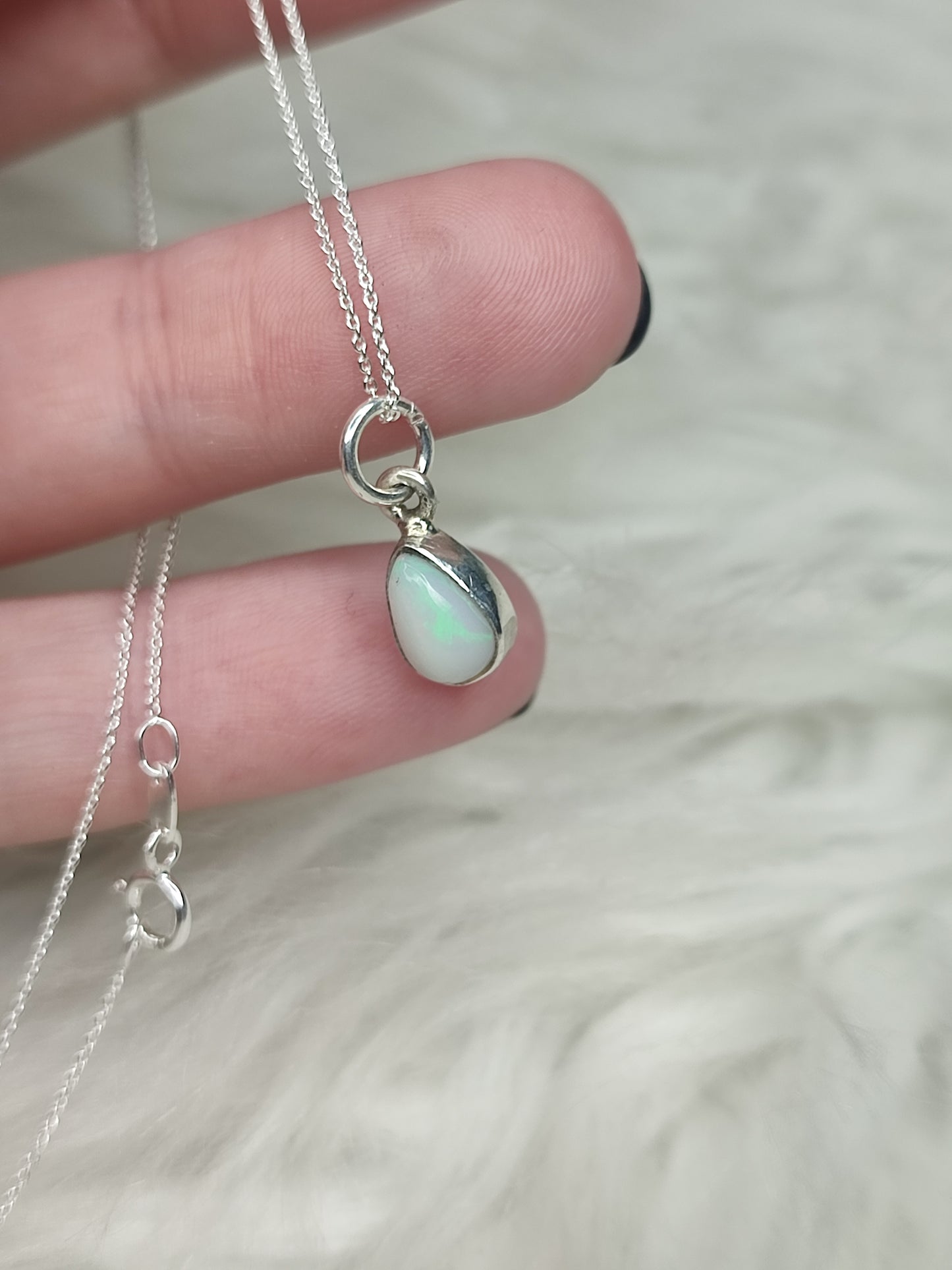 Colgante plata 925 con ópalo etíope - n°2