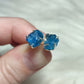 Pendientes plata 925 con mineral en bruto