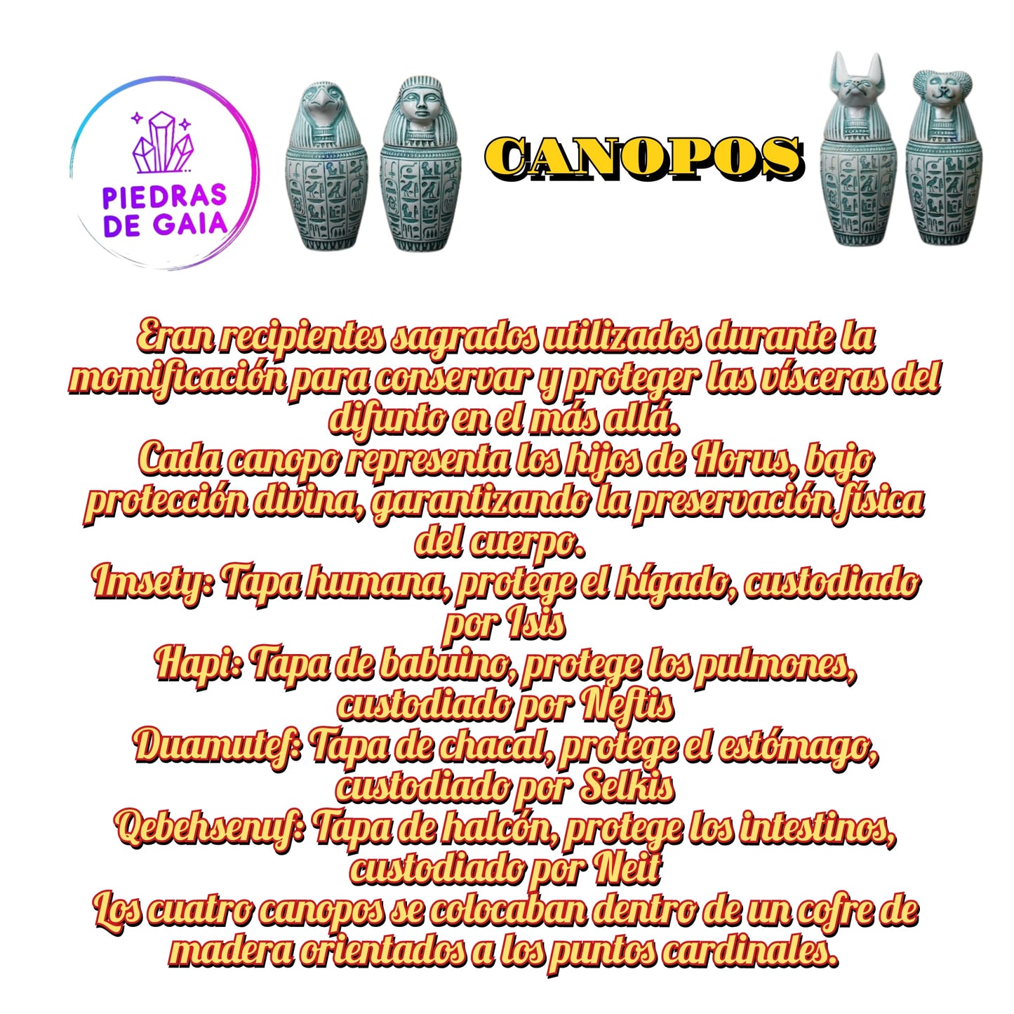 Vasijas Egipcias - Canopos Funerarios - VIDEO