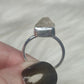 Anillo plata de ley 925 con herkimer - 17.50 mm diámetro