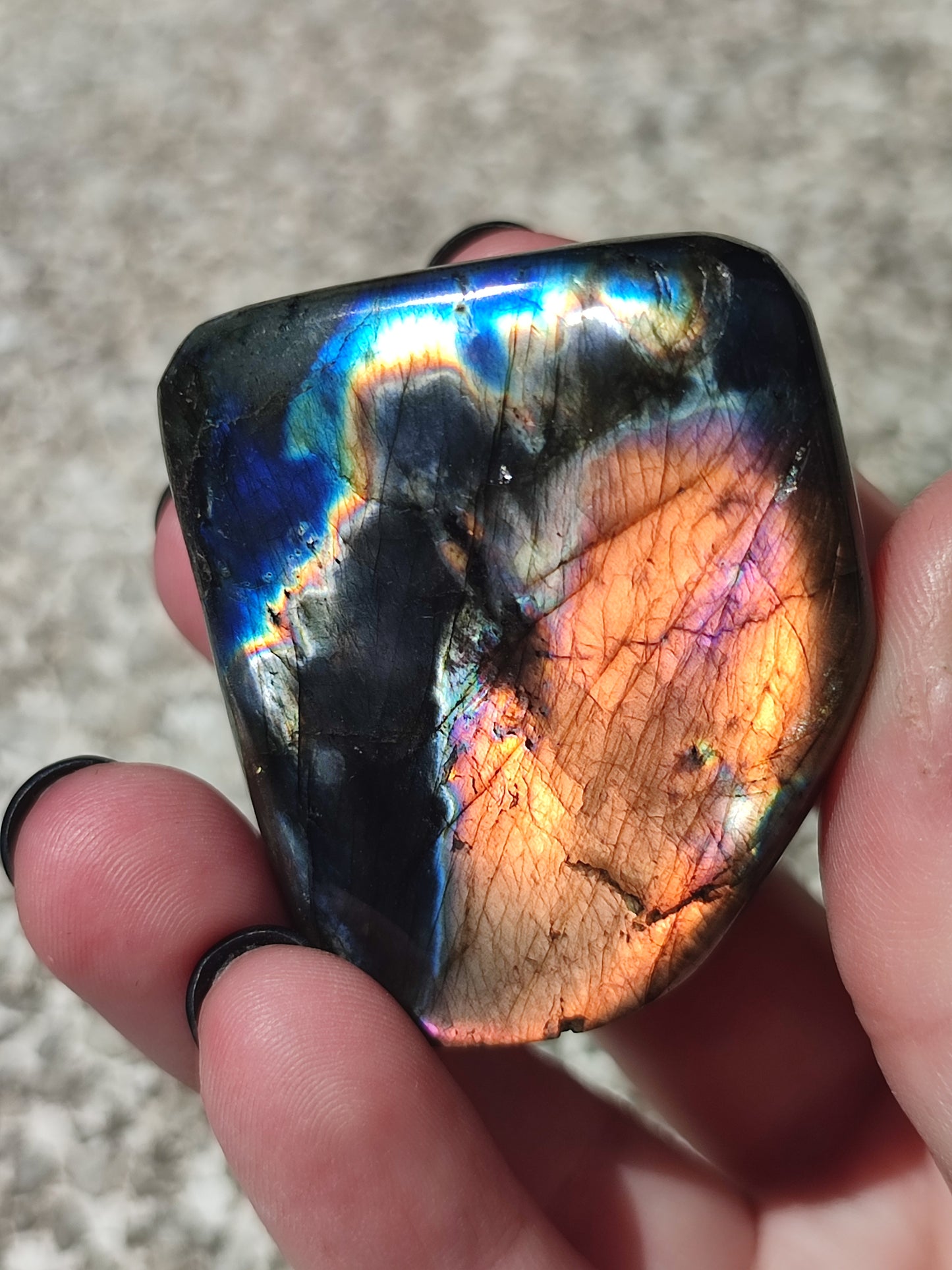 Monolito labradorita flash Espectrolita - Ver video