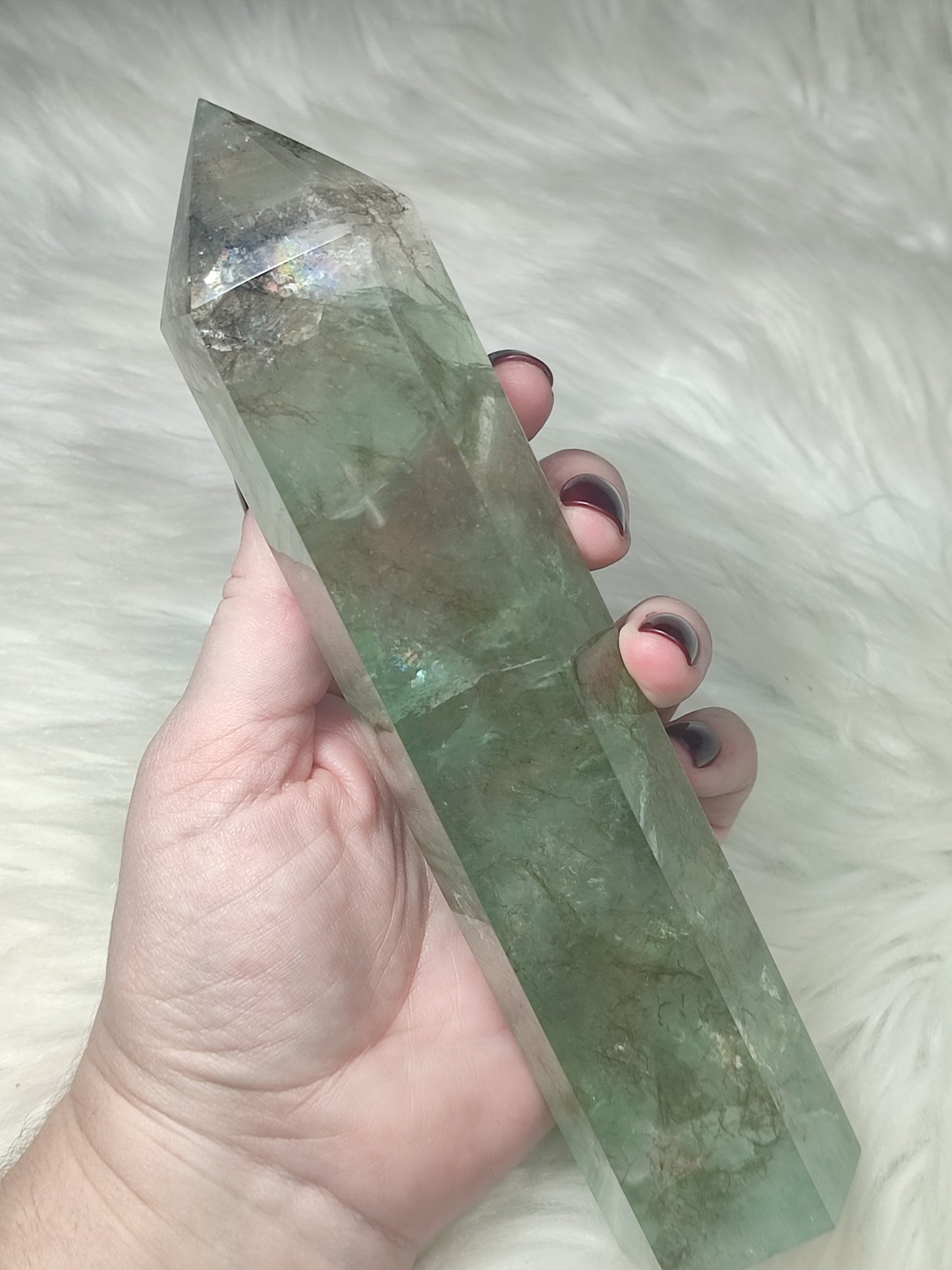 Gran Punta flúorita Ahumada n° 110 - Video