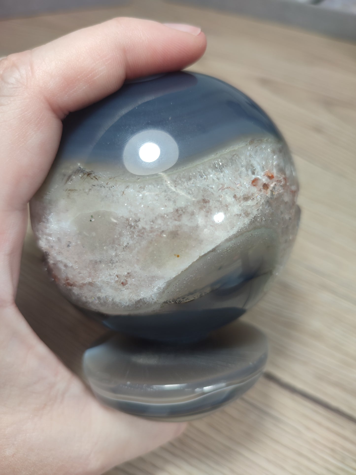 Esfera ágata cristalizada 735 gr